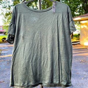 NWT Loft Linen Short Sleeve Shirt